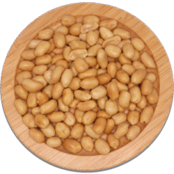 Peanuts fried and salted