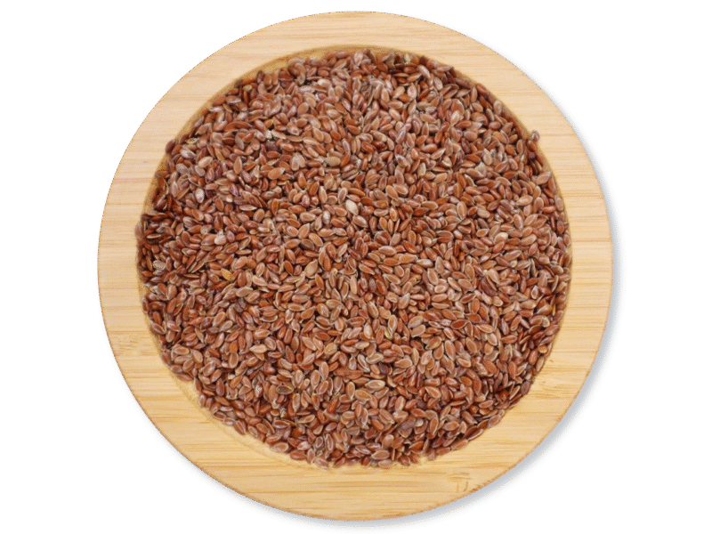 Flax seeds brown