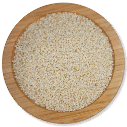 Sesame seeds hulled white