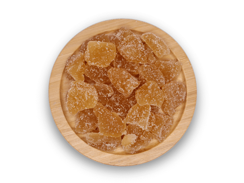 GINGER DEHYDRATED SUGAR CRYSTALLISED CHUNKS