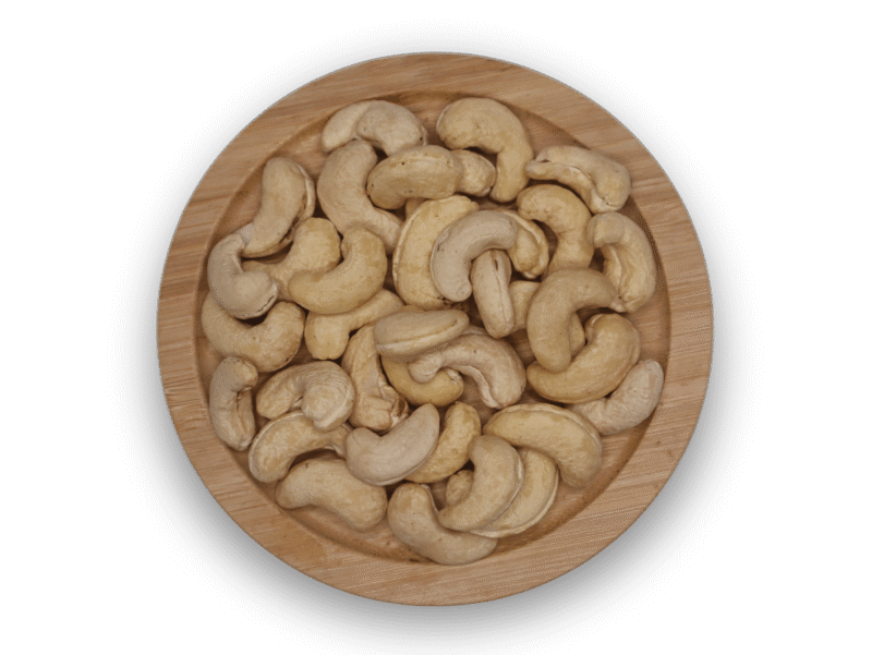 CASHEW KERNELS RAW WW180 VACUUM PACKED